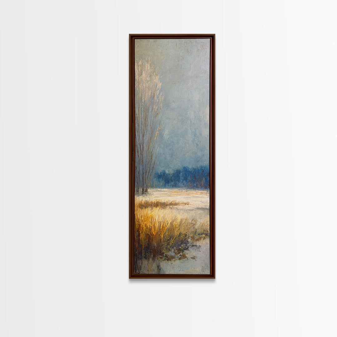 Oversized Abstract Landscape Canvas Print, Above Sofa Art, Bauhaus Print, Living Room Decor, Oil Painting, Statement, ASA-1x3-37
