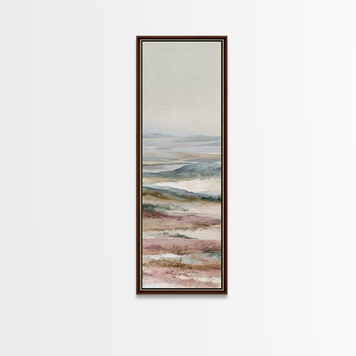 Sunlit Rolling Hills Framed Canvas Print, Above Sofa Art, Coastal Decor, Living Room Decor, Fine Art, Statement, Luxury Decor, ASA-1x3-53
