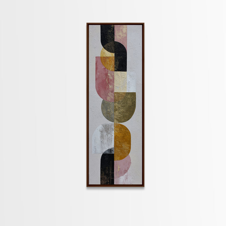 Textured Plaster Abstract Framed Canvas Print, Above Sofa Art, Abstract Wall Art, Living Room Decor, Fine Art, Statement, ASA-1x3-71