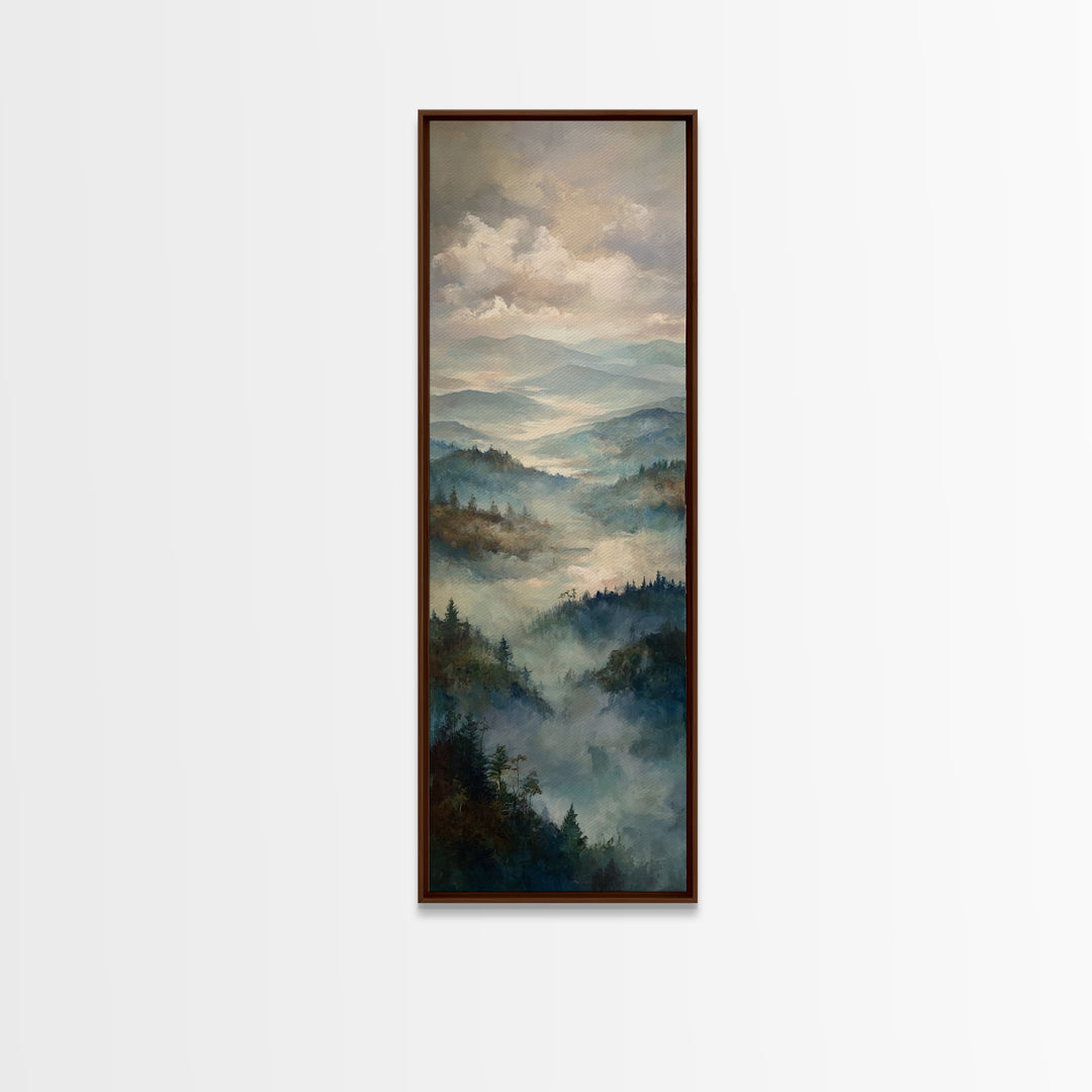 Gallery Style Landscape with Expansive Negative Space Canvas Print, Above Sofa Art, Wall Art, Living Room Decor, Statement, ASA-1x3-84