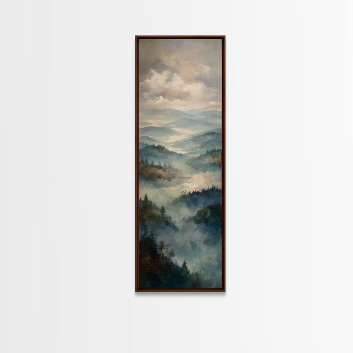 Gallery Style Landscape with Expansive Negative Space Canvas Print, Above Sofa Art, Wall Art, Living Room Decor, Statement, ASA-1x3-84