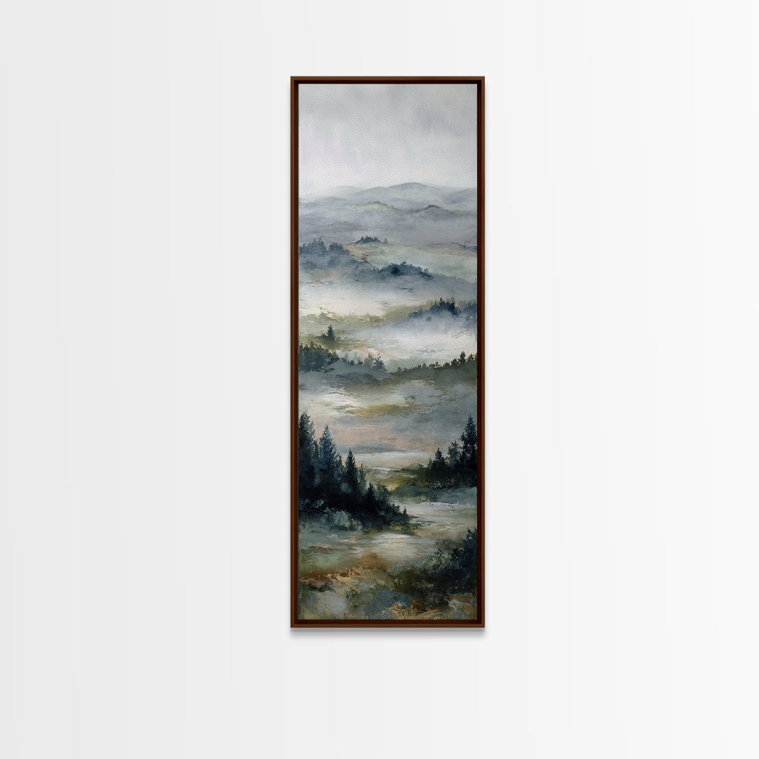 Wide Olive and Beige Meadow Panorama Canvas Print, Above Sofa Art, Minimalist Wall Art, Living Room Decor, Fine Art, Statement, ASA-1x3-94