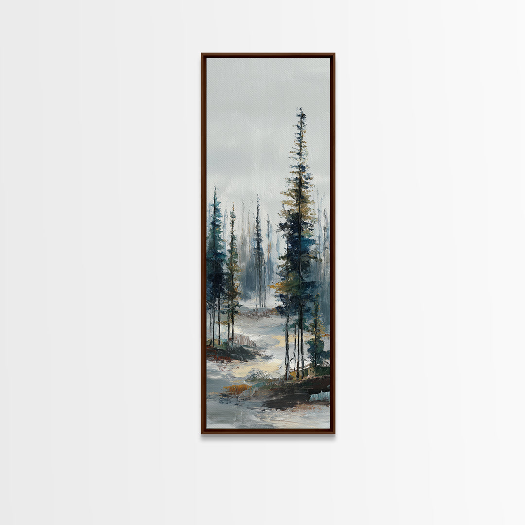 Modern Scandinavian Forest Canvas Print, Above Sofa Art, Set of 3 Wall Art, Living Room Decor, Statement, Minimalist Wall Art, ASA-1x3-99