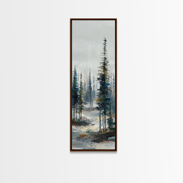 Modern Scandinavian Forest Canvas Print, Above Sofa Art, Set of 3 Wall Art, Living Room Decor, Statement, Minimalist Wall Art, ASA-1x3-99