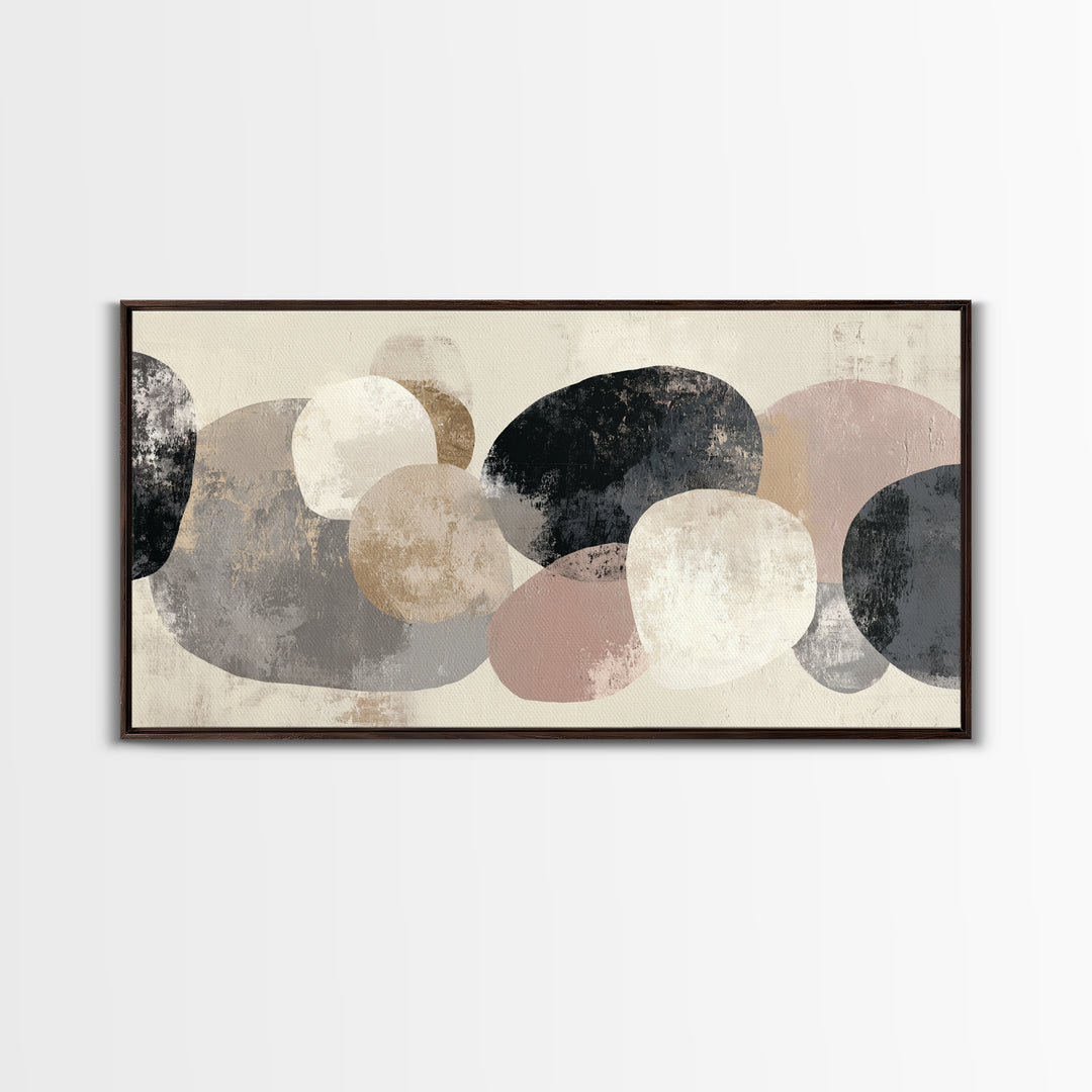 Large Modern Organic Shapes Canvas Print, Above Sofa Art, Wall Decor, Living Room Decor, Abstract Art, Statement, ASA-2x1-22
