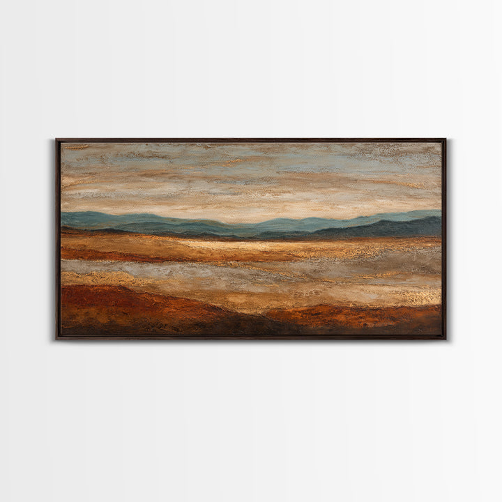Abstract Canyon Landscape Framed Canvas Print, Above Sofa Art, Wall Decor, Living Room Decor, Fine Art, Statement, ASA-2x1-27