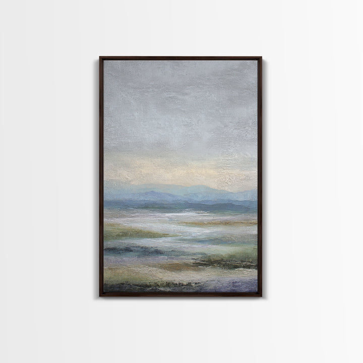 Abstract River Bends Canvas Print, Above Sofa Art, Japandi Wall Art, Living Room Decor, Fine Art, Statement, Boho Decor, ASA-2x3-31