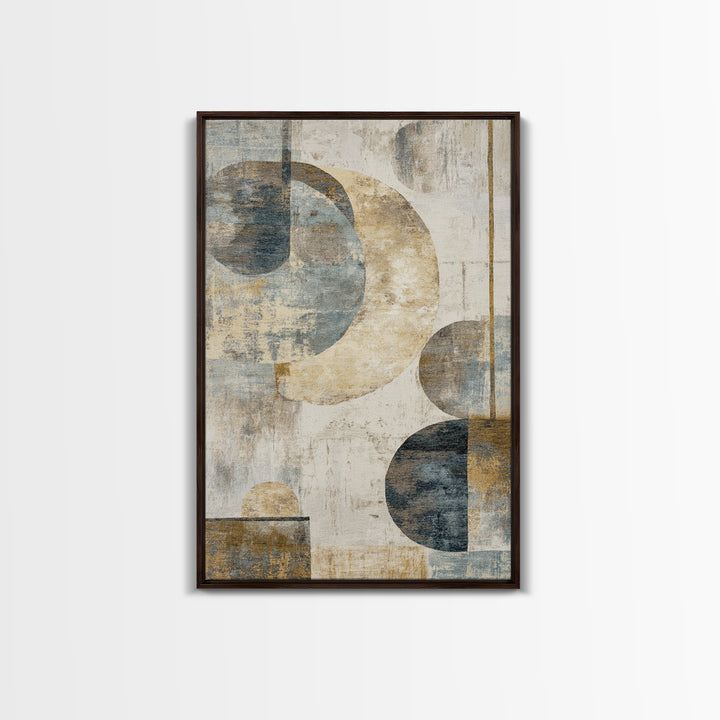 Large Modern Organic Shapes Framed Canvas Print, Above Sofa Art, Luxury Decor, Living Room Decor, Abstract Art, Statement, ASA-2x3-34