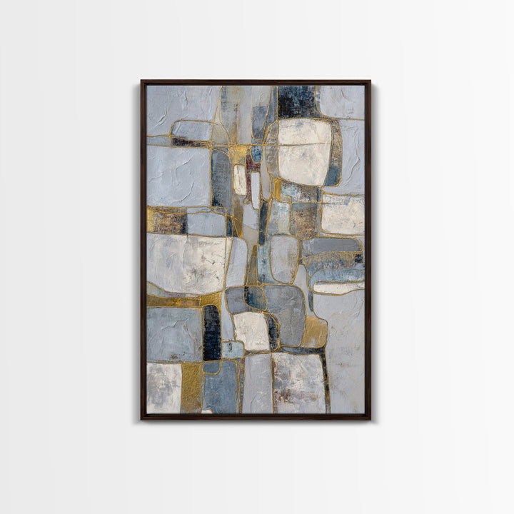 Textured Plaster Abstract Canvas Print, Above Sofa Art, Luxury Decor, Living Room Decor, Fine Art, Statement, Canvas Wall Art, ASA-2x3-67