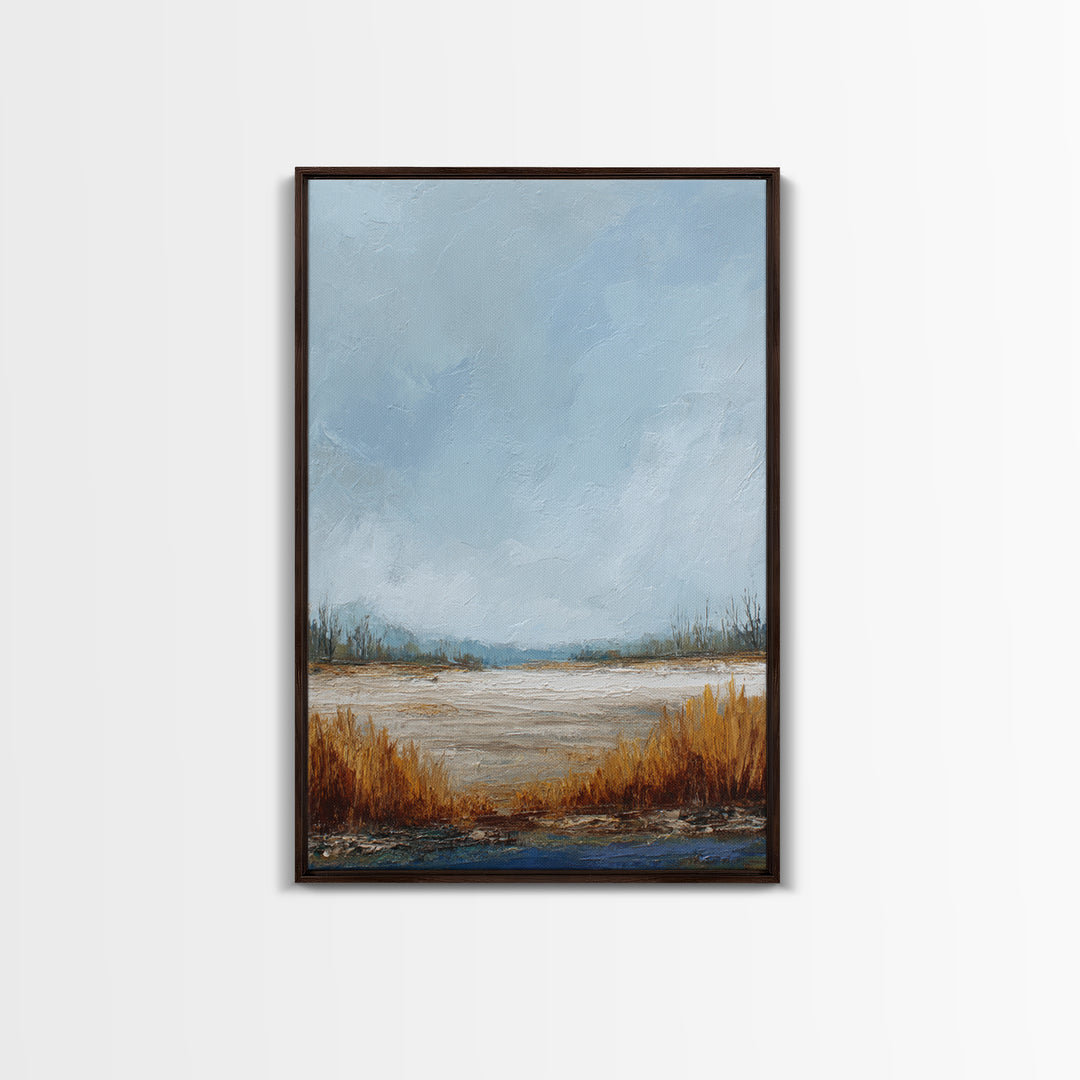 Oversized Abstract Landscape Canvas Print, Above Sofa Art, Canvas Wall Art, Living Room Decor, Statement, Living Room Wall Art, ASA-2x3-81