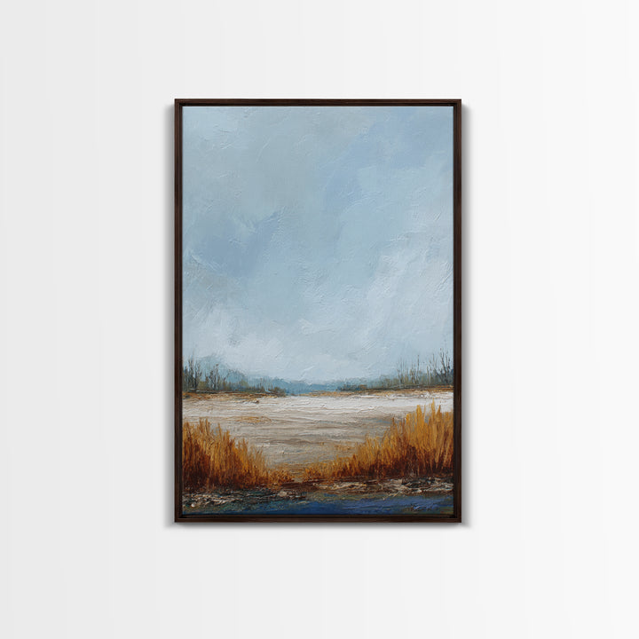 Oversized Abstract Landscape Canvas Print, Above Sofa Art, Canvas Wall Art, Living Room Decor, Statement, Living Room Wall Art, ASA-2x3-81