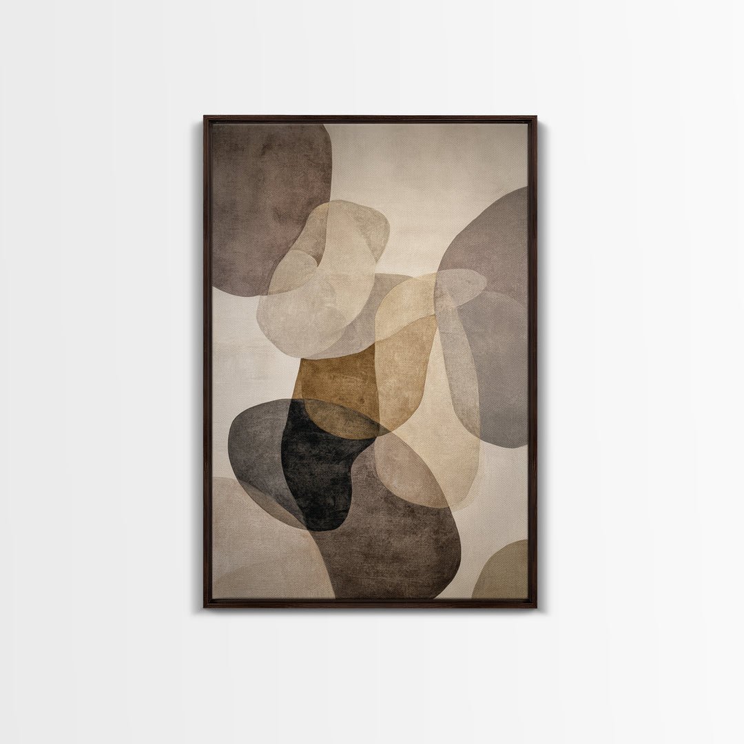 Large Modern Organic Shapes Canvas Print, Above Sofa Art, Contemporary Art, Living Room Decor, Abstract Art, Statement, ASA-2x3-82