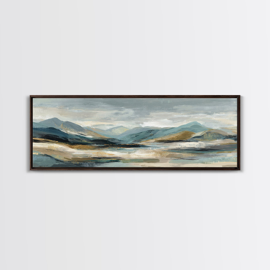 Sunlit Rolling Hills Canvas Print, Above Sofa Art, Living Room Decor, Fine Art, Statement 233, Set of Prints, Above Bed Decor, ASA-3x1-33