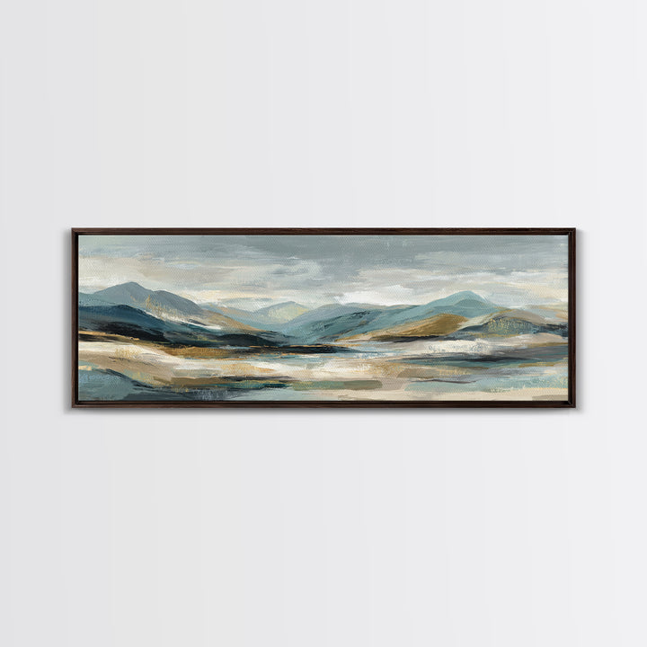 Sunlit Rolling Hills Canvas Print, Above Sofa Art, Living Room Decor, Fine Art, Statement 233, Set of Prints, Above Bed Decor, ASA-3x1-33
