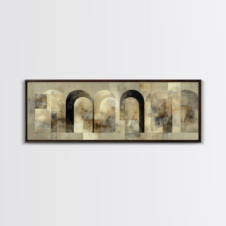 Architectural Arch Study Framed Canvas Print, Above Sofa Art, Living Room Wall Art, Living Room Decor, Fine Art, Statement, ASA-3x1-73