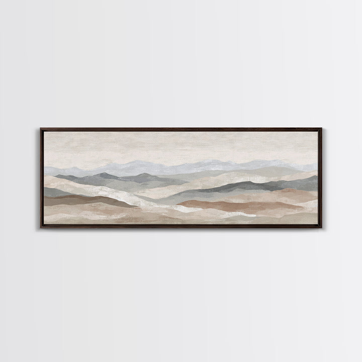 Sunlit Rolling Hills Framed Canvas Print, Above Sofa Art, Wall Art Print, Living Room Decor, Fine Art, Statement, Modern Art, ASA-3x1-81
