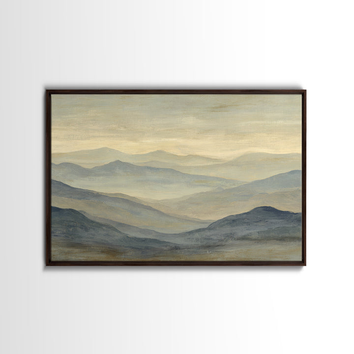 Sunlit Rolling Hills Canvas Print, Above Sofa Art, Abstract Wall Art, Living Room Decor, Fine Art, Statement, Above Bed Decor, ASA-3x2-21