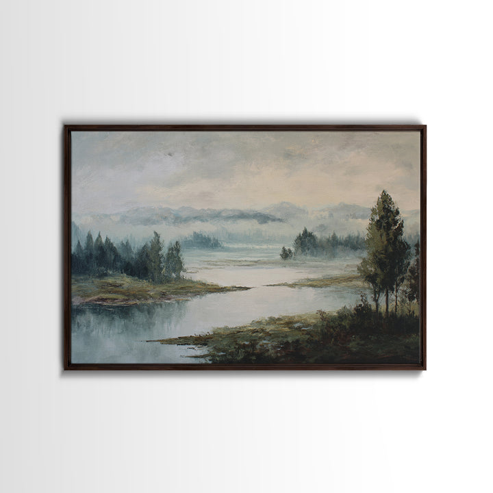 Gallery Style Landscape with Expansive Negative Space Canvas Print, Above Sofa Art, Home Decor, Living Room Decor, Statement, ASA-3x2-28