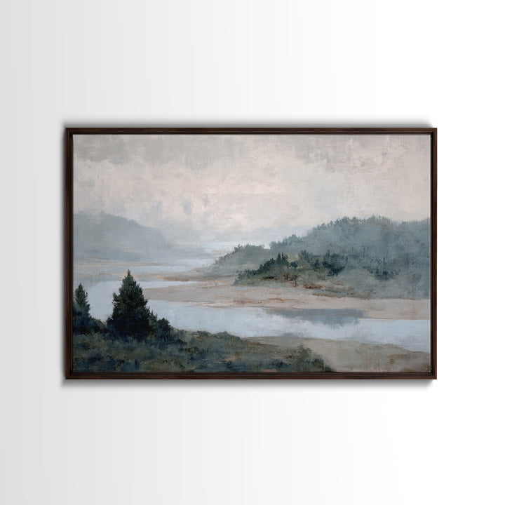 Abstract River Bends Canvas Print, Above Sofa Art, Living Room Decor, Abstract Art, Statement, Wall Art Print, ASA-3x2-3