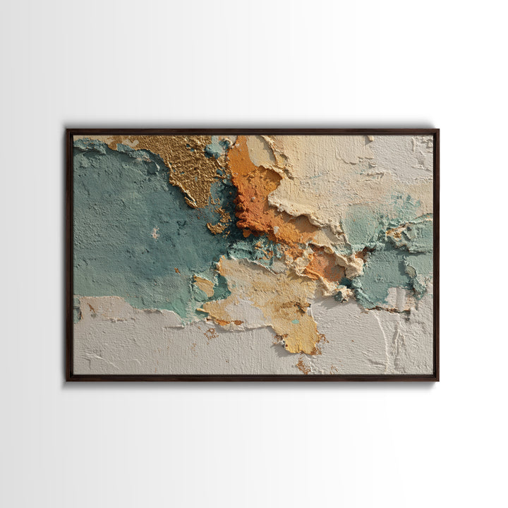 Sunlit Rolling Hills Framed Canvas Print, Above Sofa Art, Watercolor Painting, Living Room Decor, Fine Art, Statement, ASA-3x2-45
