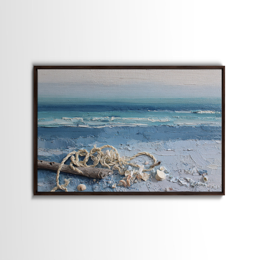 Moody Seascape at Twilight Canvas Print, Above Sofa Art, Modern Art, Living Room Decor, Fine Art, Statement, Art Print, ASA-3x2-88