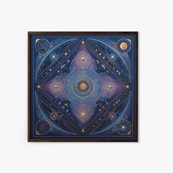 Scorpio Formed from Stars and Jeweled Shadows Canvas Print, Astrology Art, Astrology Wall Art, Living Room Decor, Zodiac, AST-1x1-34