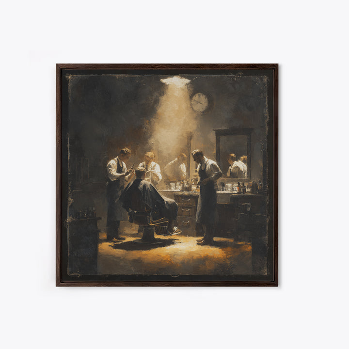 Barber Shop Quartet Musical Poster Without Interior Canvas Print, Barbershop Art, Gallery Decor, Barbershop Decor, Grooming, BAA-1x1-93