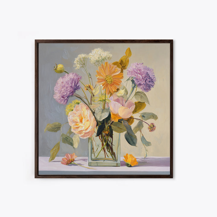 Warm Fireplace Still Life Framed Canvas Print, Bed and Breakfast Art, Bedroom Prints, Living Room Decor, Fine Art, BAB-1x1-42