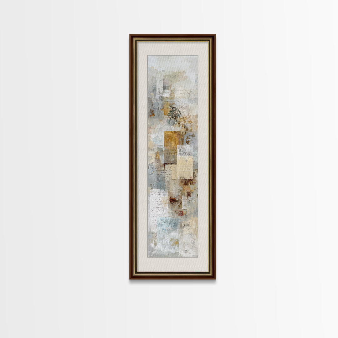 Antique Key and Handwritten Letter Arrangement Without Canvas Print, Bed and Breakfast Art, Art Print, Living Room Decor, BAB-1x3-93