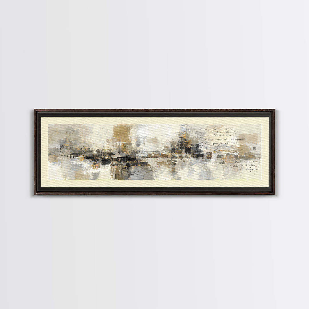 Antique Key and Handwritten Canvas Print, Bed and Breakfast Art, Bedroom Wall Decor, Living Room Decor, Fine Art Print, BAB-3x1-1