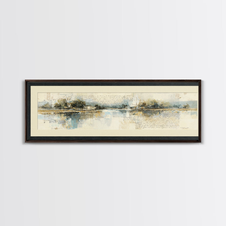 Antique Key and Handwritten Letter Arrangement Without Canvas Print, Bed and Breakfast Art, Bedroom Prints, Living Room Decor, BAB-3x1-49