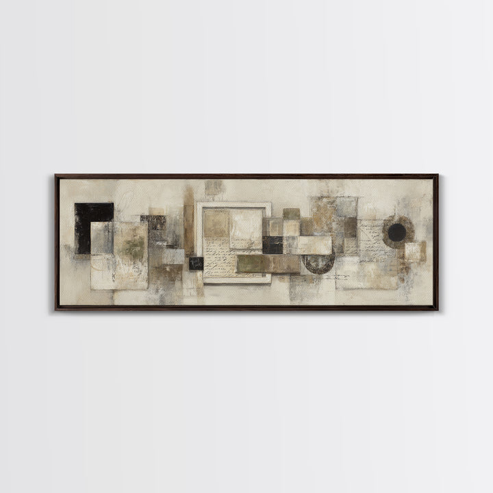 Antique Key and Handwritten Letter Arrangement Without Canvas Print, Bed and Breakfast Art, Neutral Decor, Living Room Decor, BAB-3x1-73