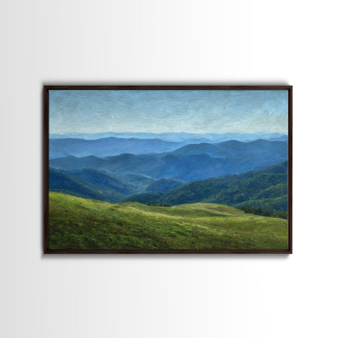 Classic Landscape with Rolling Green Hills Canvas Print, Bed and Breakfast Art, Bedroom Prints, Living Room Decor, Fine Art, BAB-3x2-52