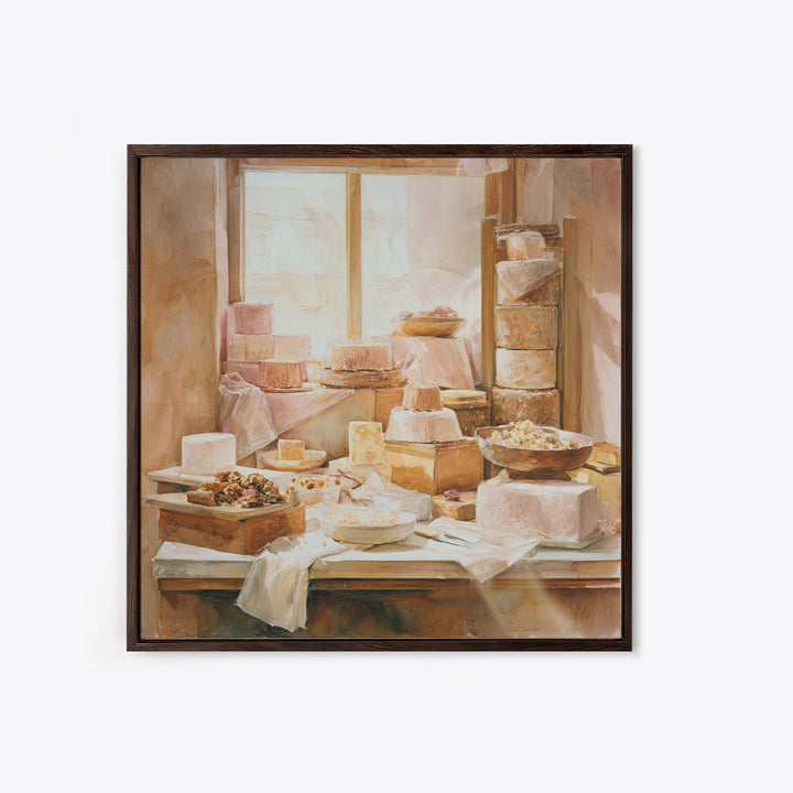French Patisserie Window Display of Pastel Pastries Canvas Print, Bakery Art, Kids Art, Bakery Decor, Fine Art, Patisserie, BAK-1x1-26