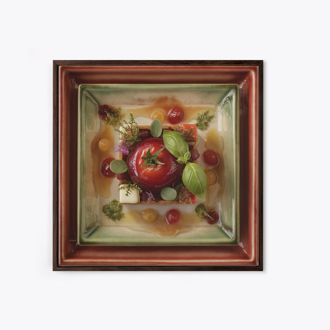 Cherry Tart Still Life Canvas Print, Bakery Art, Fine Art Print, Bakery Decor, Fine Art, Patisserie, Printable Wall Art, BAK-1x1-5