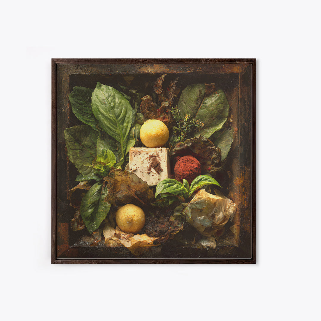 Chocolate Truffle Still Life Framed Canvas Print, Bakery Art, Modern Decor, Bakery Decor, Fine Art, Patisserie, Wall Decor, BAK-1x1-67