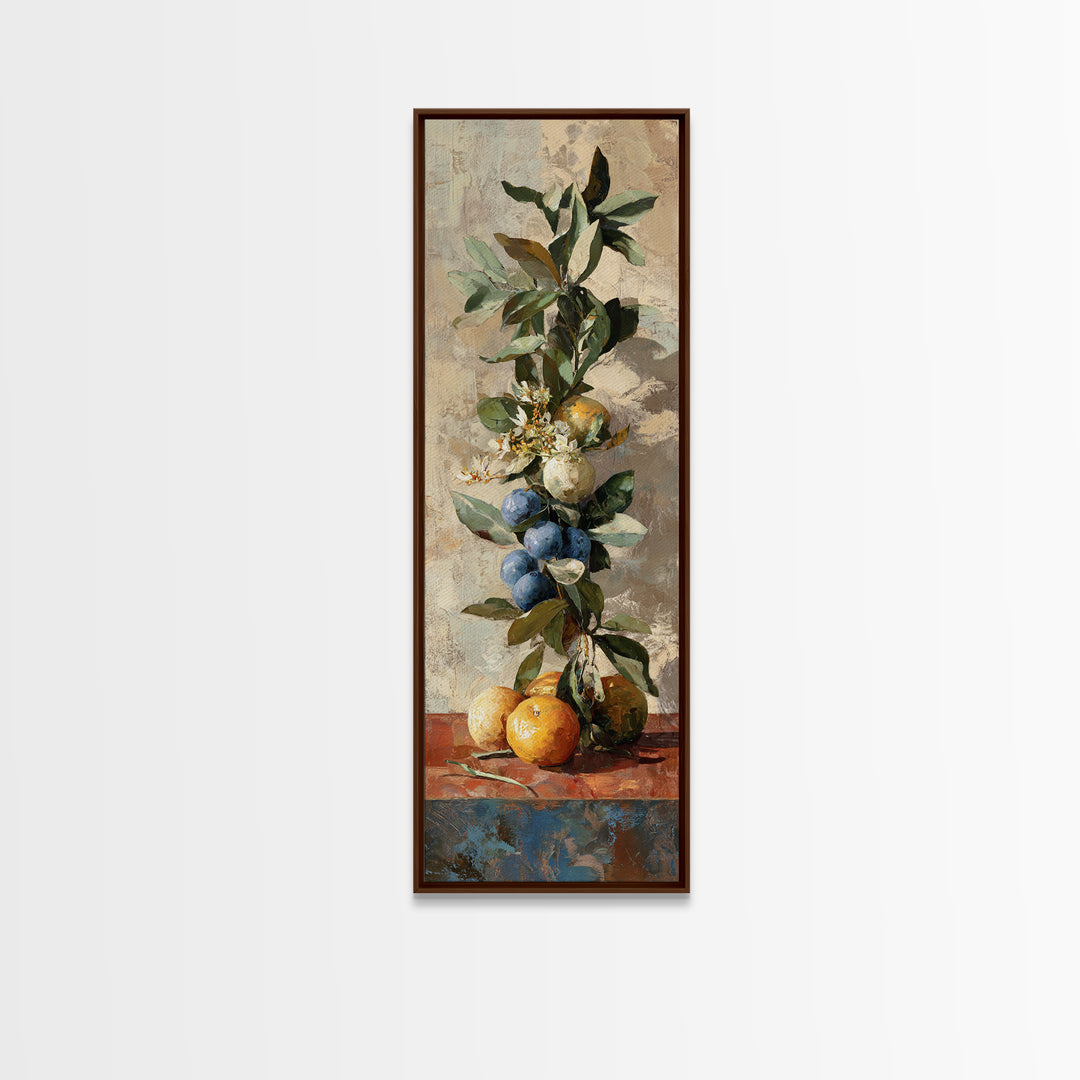 Blueberry Galette with Rustic Farmhouse Texture Canvas Print, Bakery Art, Kitchen Print, Bakery Decor, Fine Art, Patisserie, BAK-1x3-11