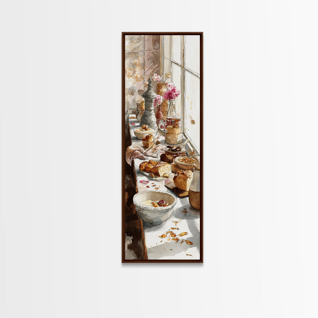 French Patisserie Window Display of Pastel Pastries Canvas Print, Bakery Art, Gallery Decor, Bakery Decor, Fine Art, Patisserie, BAK-1x3-14