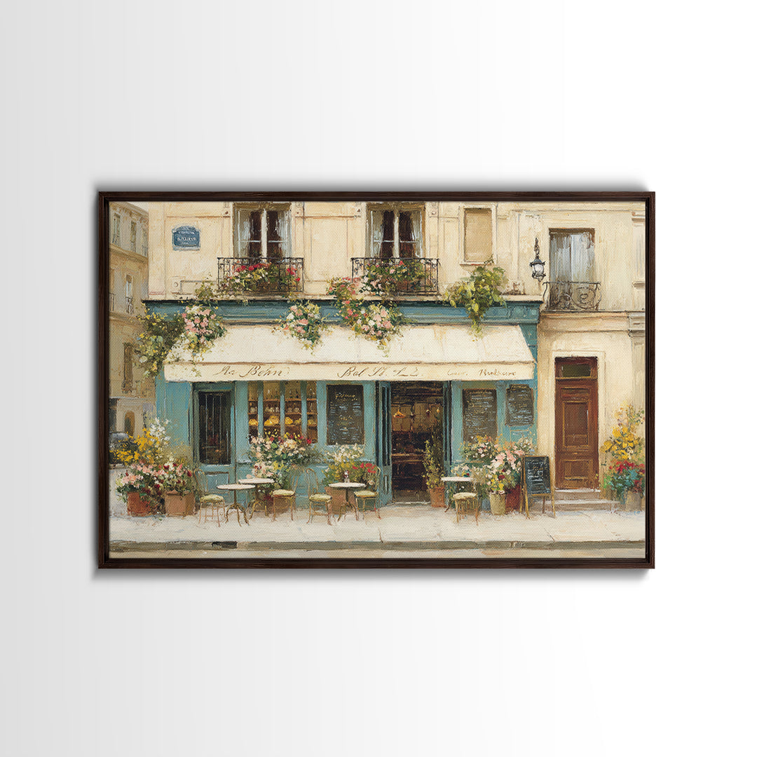Parisian Dessert Poster Framed Canvas Print, Bakery Art, Kitchen Art Print, Bakery Decor, Fine Art, Patisserie, Modern Decor, BAK-3x2-28