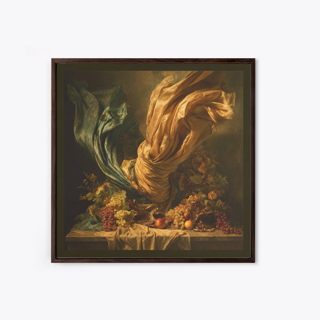 Mythic Goddess Figure Framed Canvas Print, Baroque Art, Eclectic Wall Art, Living Room Decor, Fine Art, Ornate, Gallery Decor, BAO-1x1-38