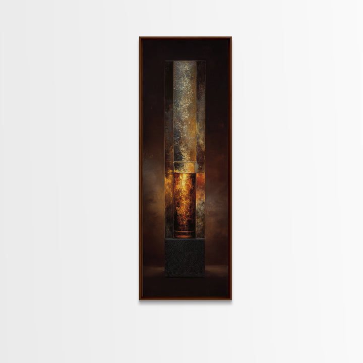 Midnight Manhattan Cocktail Framed Canvas Print, Bar Art, Kitchen Wall Decor, Bar Decor, Fine Art, Bar Cart Art, BAR-1x3-84
