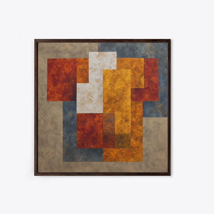 Sports Jersey Abstract Framed Canvas Print, Basement Art, Gallery Decor, Living Room Decor, Abstract Art, Retreat, BAS-1x1-78