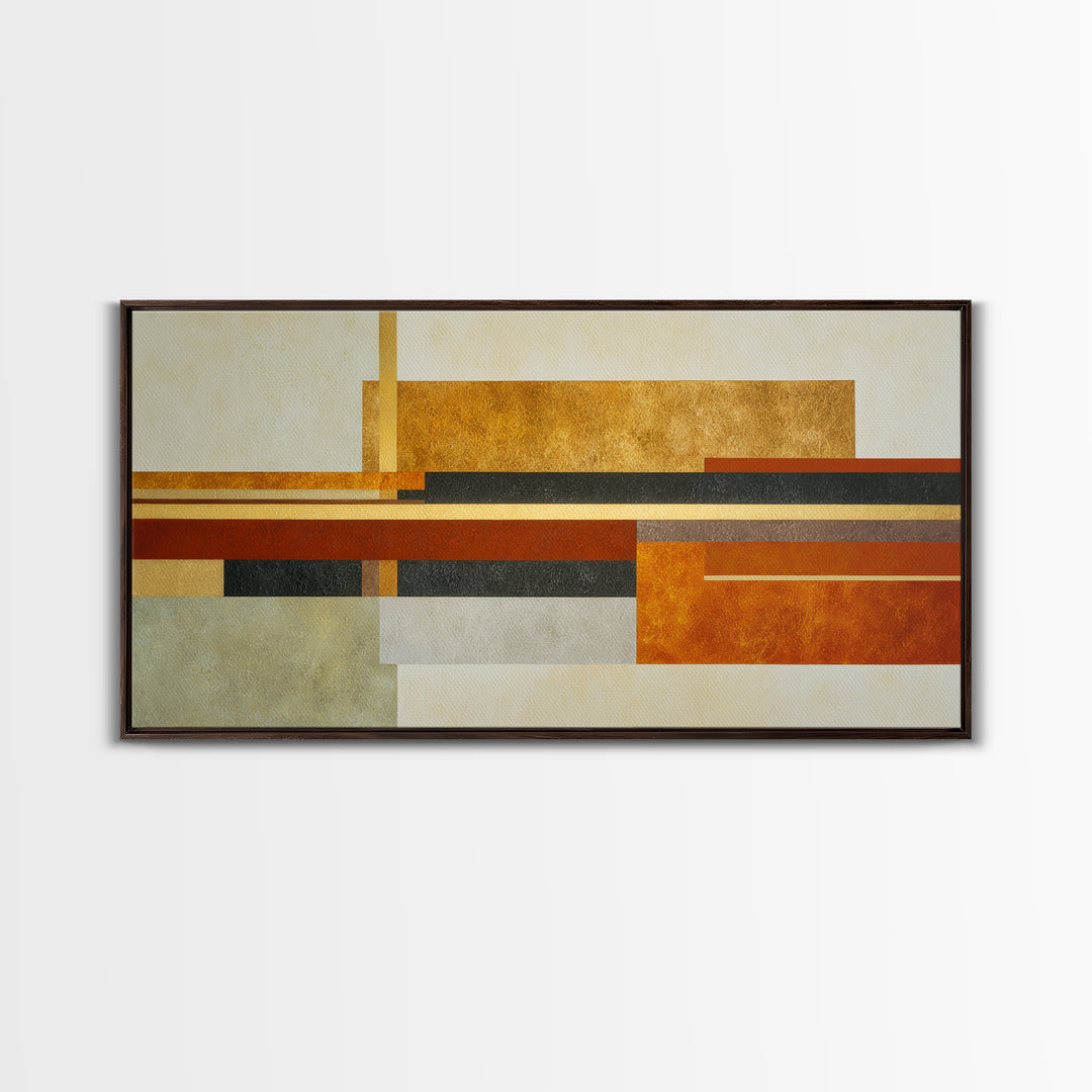 Sports Jersey Abstract Framed Canvas Print, Basement Art, Minimalist Decor, Living Room Decor, Fine Art, Retreat, Western Decor, BAS-2x1-50