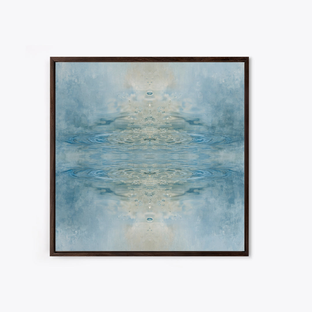 Abstract Water Ripples Canvas Print, Bathroom Art, Bathroom Accessories, Bathroom Decor, Abstract Art, Spa, Fine Art Print, BAT-1x1-5
