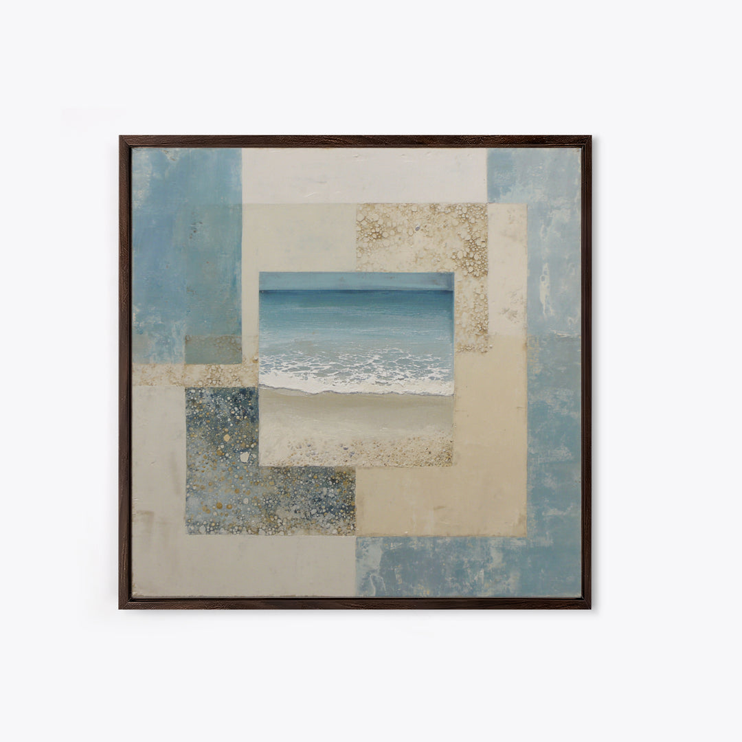 Clean Geometric Forms Canvas Print, Bathroom Art, Bathroom Wallpaper, Bathroom Decor, Abstract Art, Spa, Luxury Decor, BAT-1x1-69