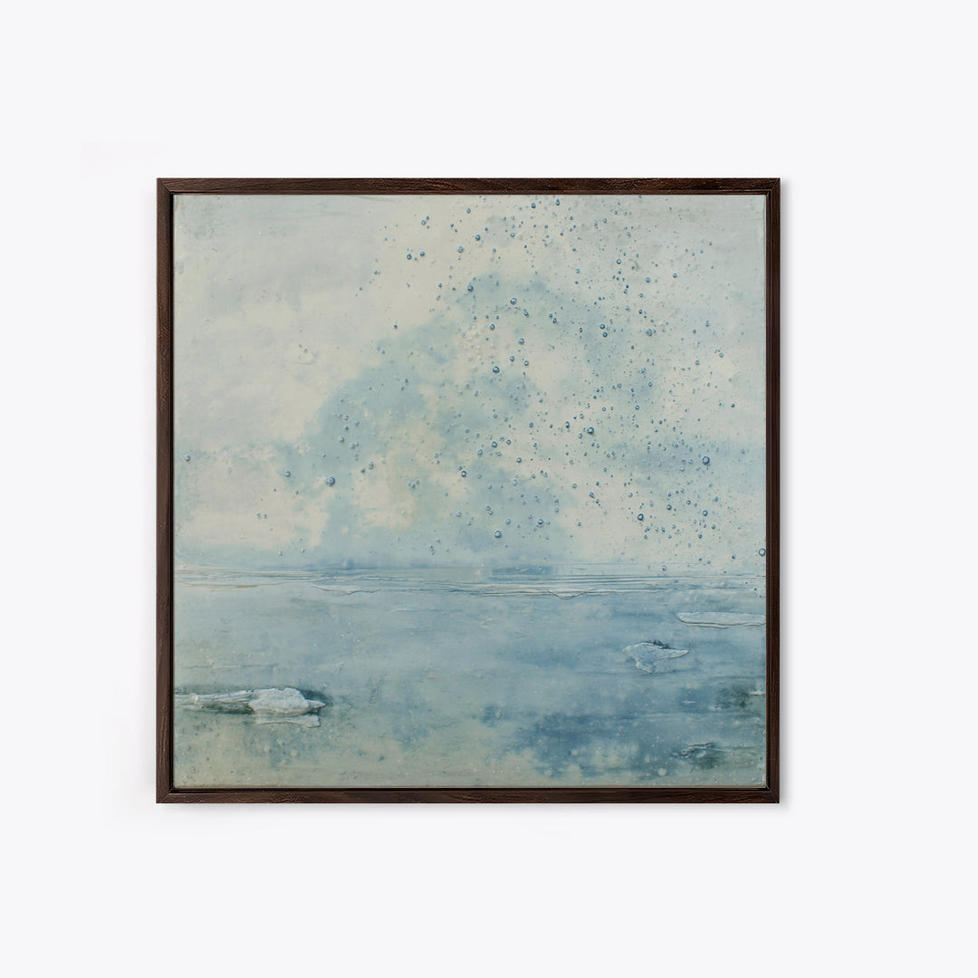 Soft Cloud and Rain Composition Canvas Print, Bathroom Art, Fine Art Print, Bathroom Decor, Fine Art, Spa, Poster, Digital Art, BAT-1x1-91