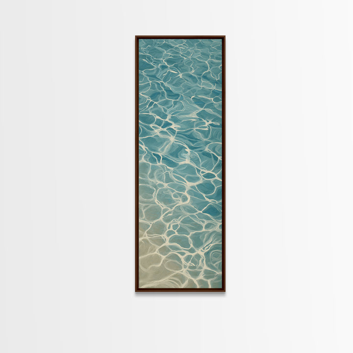 Abstract Water Ripples Canvas Print, Bathroom Art, Modern Decor, Bathroom Decor, Fine Art, Spa, Home Decor, Poster, Digital Art, BAT-1x3-17