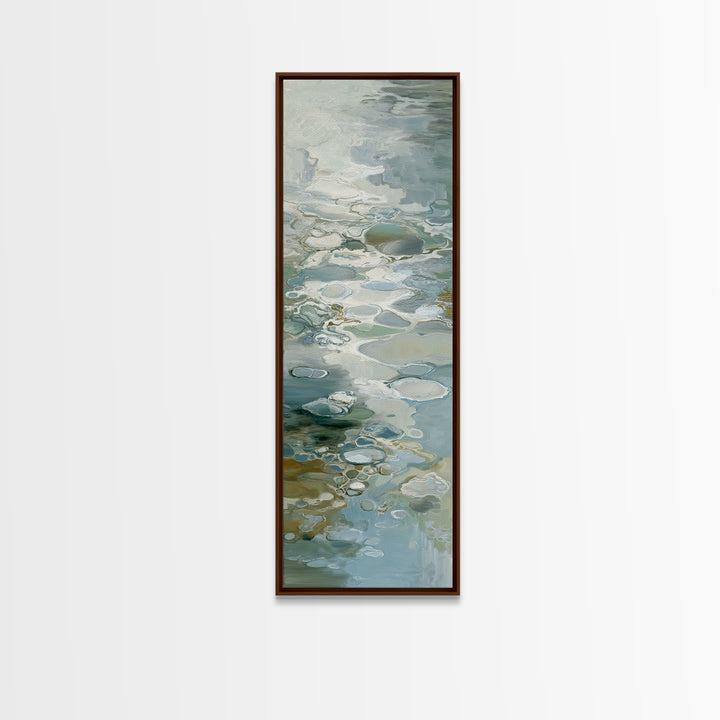 Soft Cloud and Rain Composition Canvas Print, Bathroom Art, Wall Art, Bathroom Decor, Oil Painting, Spa, Dog Portrait, BAT-1x3-55
