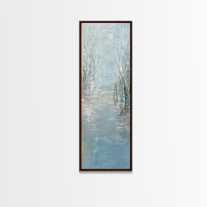 Abstract Water Ripples Canvas Print, Bathroom Art, Fine Art Print, Bathroom Decor, Abstract Art, Spa, Poster, Digital Art, BAT-1x3-65