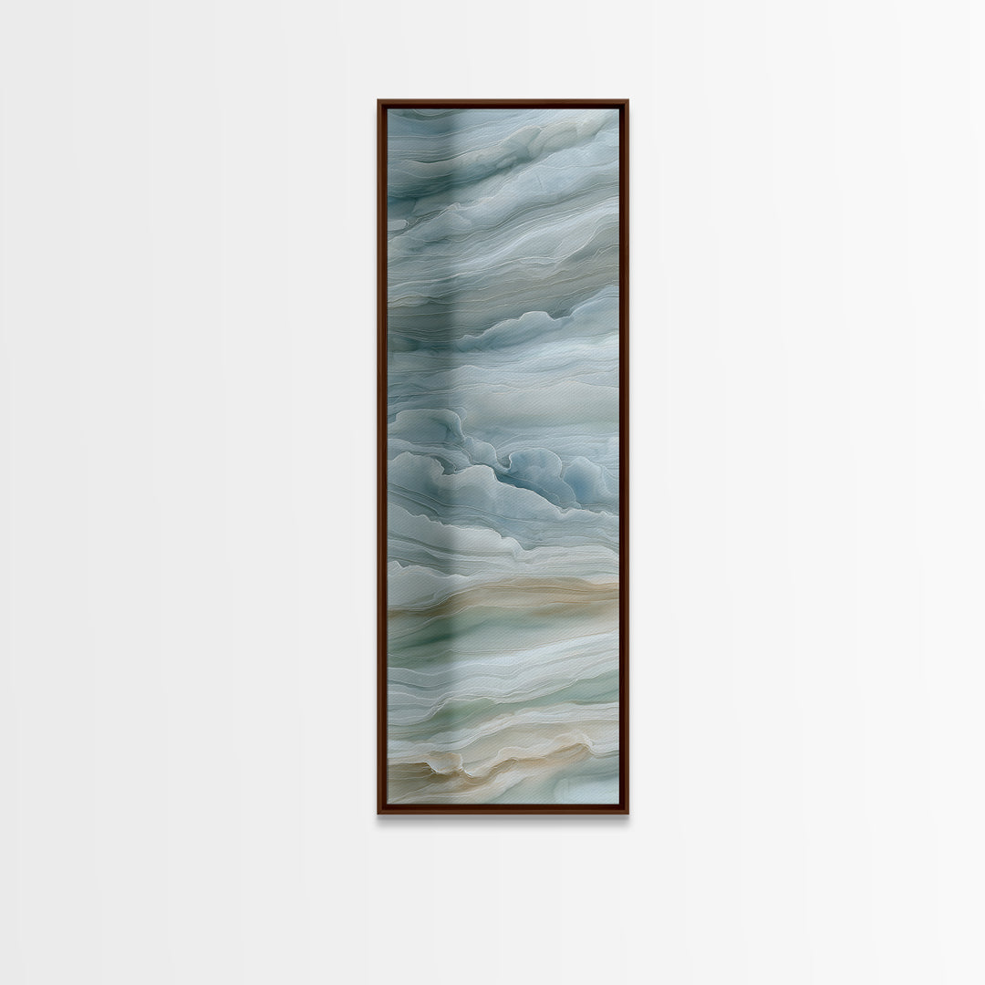 Soft Cloud and Rain Composition Canvas Print, Bathroom Art, Modern Decor, Bathroom Decor, Fine Art, Spa, Home Decor, Poster, BAT-1x3-7